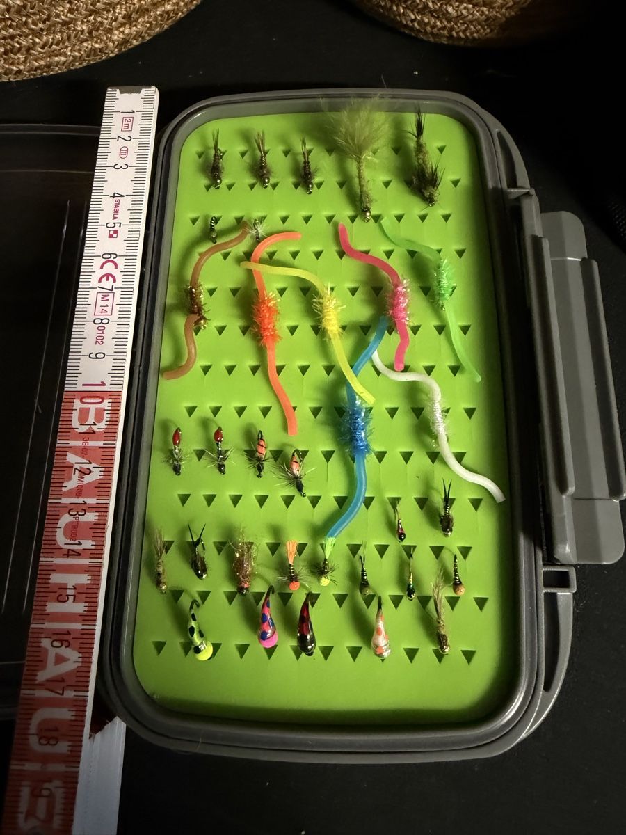 Esche: Fliegen mit Box – Nuovo (secondo la descrizione) da Mels venduto da festung4
