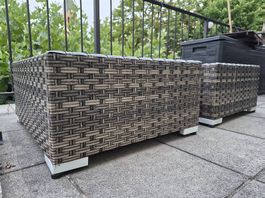 2 Rattan Gartenmöbel - top Zustand