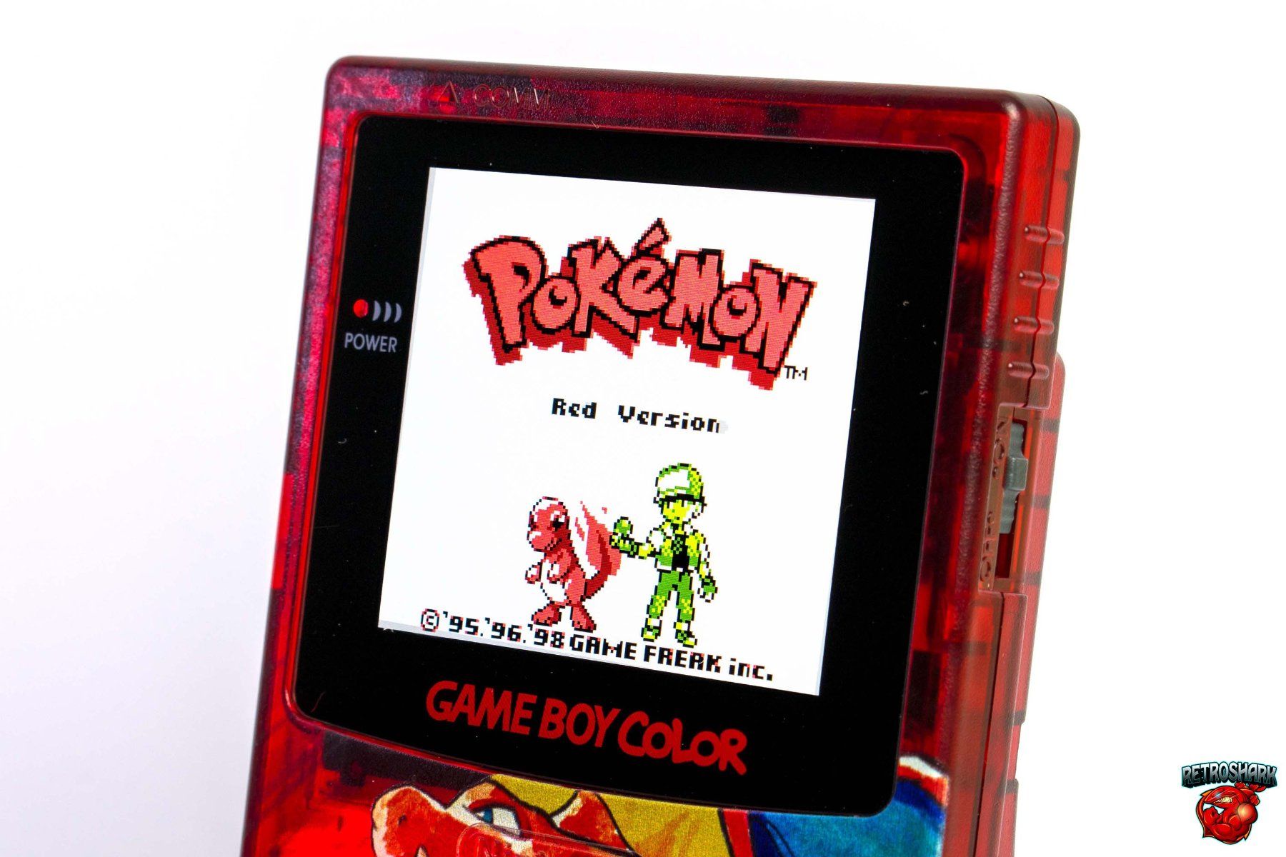 Nintendo Konsolen: GameBoy Color IPS Pokémon Charizard Edition with LED Buttons – Gebraucht aus Savosa von  1