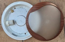 Deckenlampe Kunststoff Braun E27 Fassung