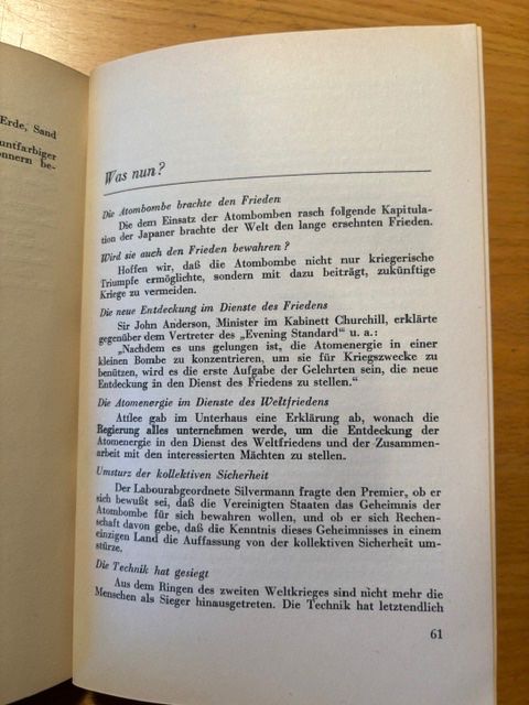 Libri: 2 alte Broschüren über den Atomkrieg – Usato da Seon venduto da retep012 8
