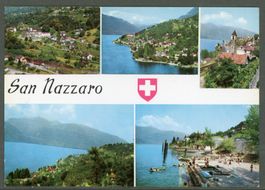 AK col San Nazzaro TI Gambarogno 5- fach-Ansicht ≈ 1966
