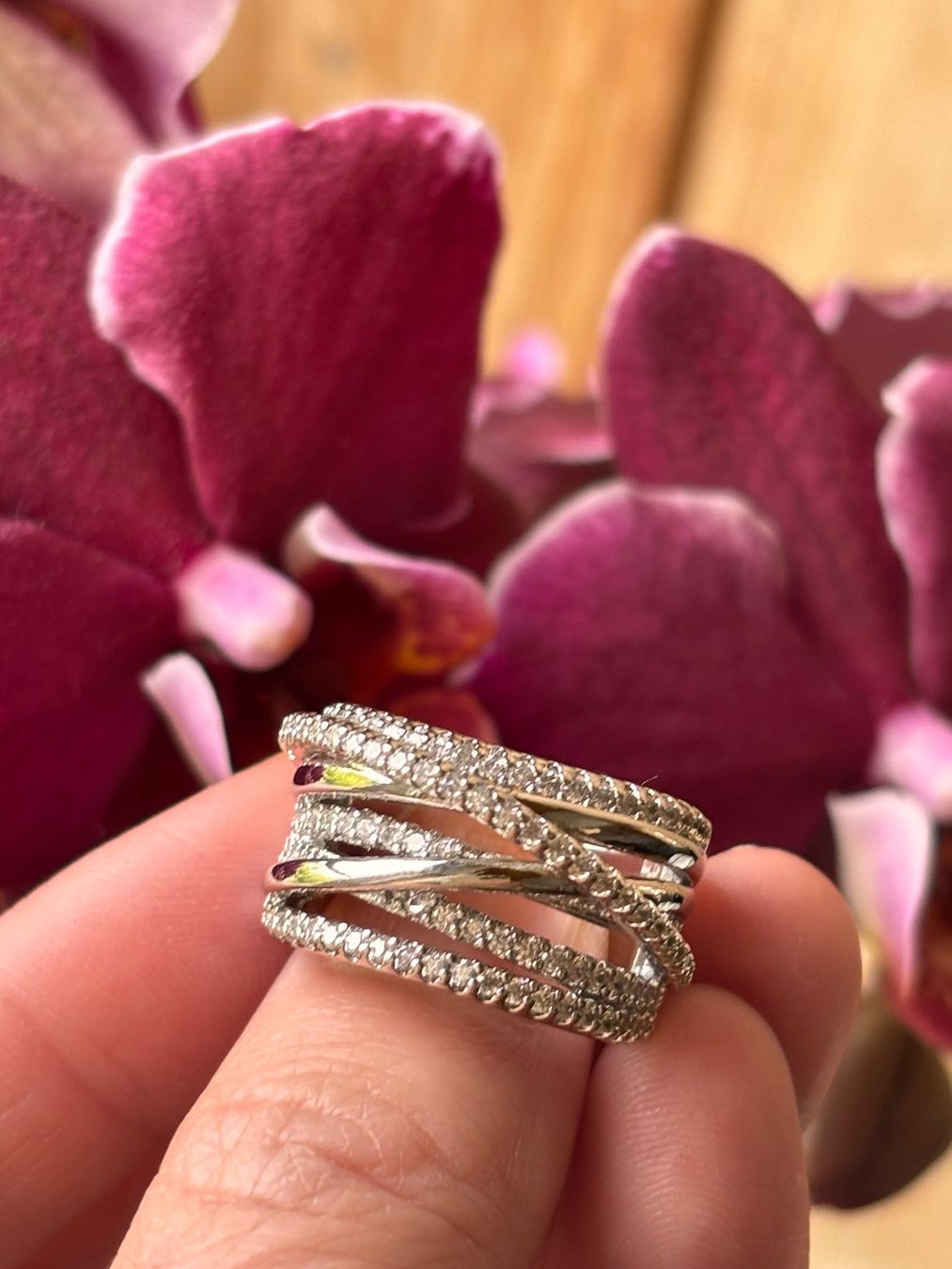 Anelli: Bague originale de zircons ✨ – Nuovo (secondo la descrizione) da Lausanne venduto da mel2dreams 1