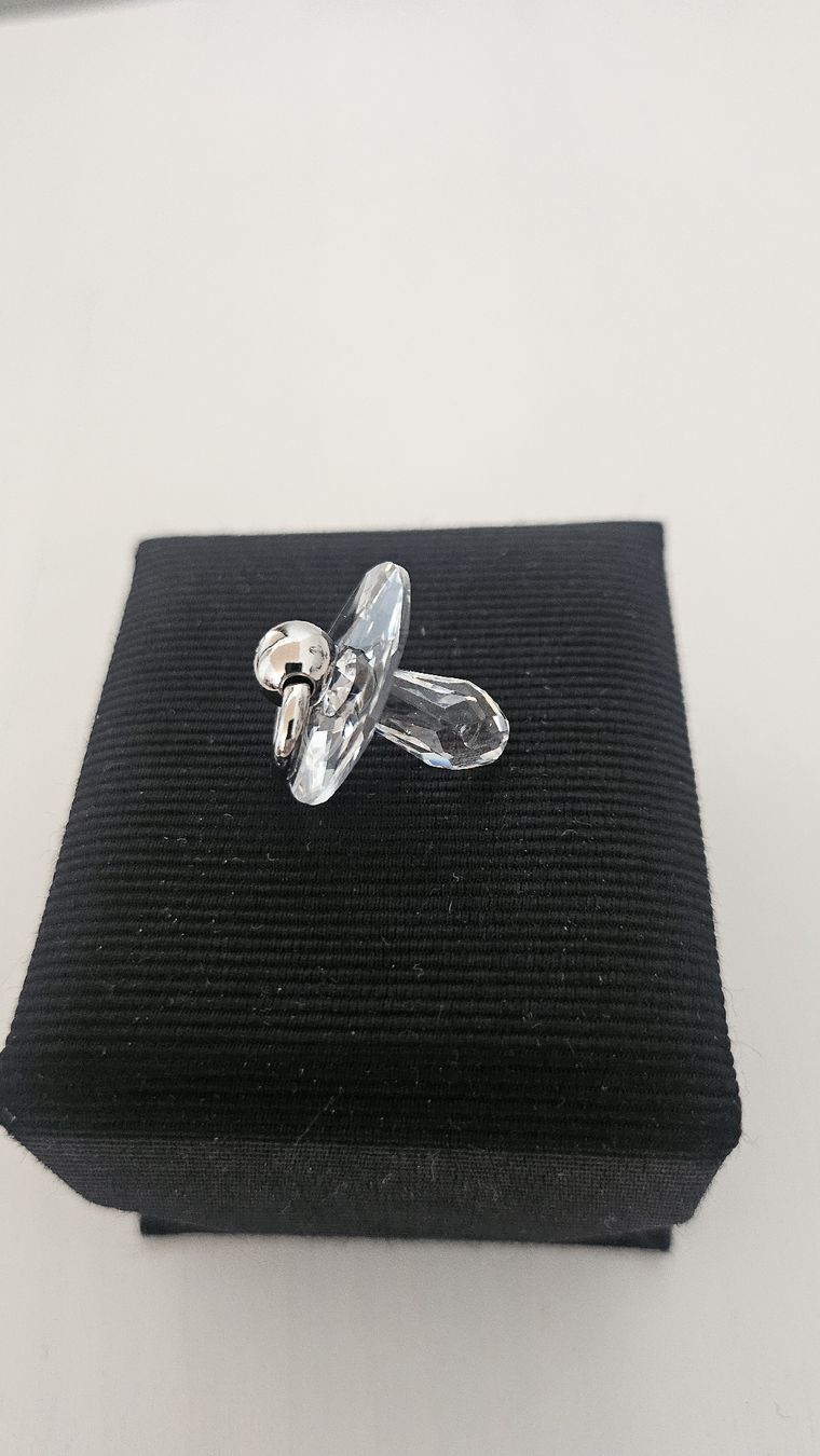 Swarovski Statuette: Swarovski Babyschuhe und Nuggi – Nuovo (secondo la descrizione) da Buchs SG venduto da Tscherfi 2