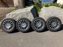 4 Kompletträder / AEZ Alufelgen / Continental 205/55 R16
