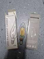 20 Stück Kerzenlampe LED E14 C35 Filament 6 Watt dimmbar