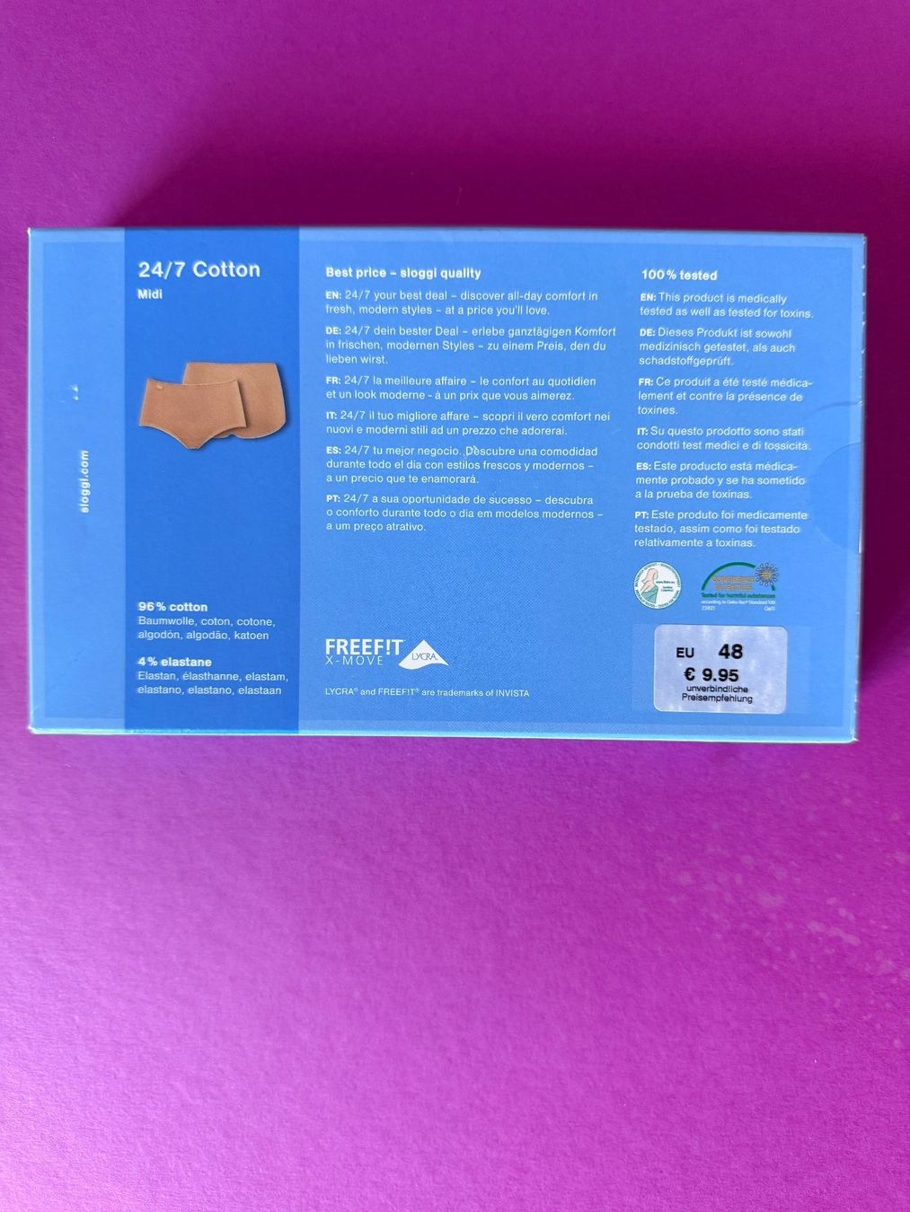 Sloggi Altra biancheria intima: SLOGGI Cotton, Slip Midi, Grösse 48, Farbe Braun – Nuovo e nell'imballaggio originale da Rudolfstetten venduto da gst_g7xl 2