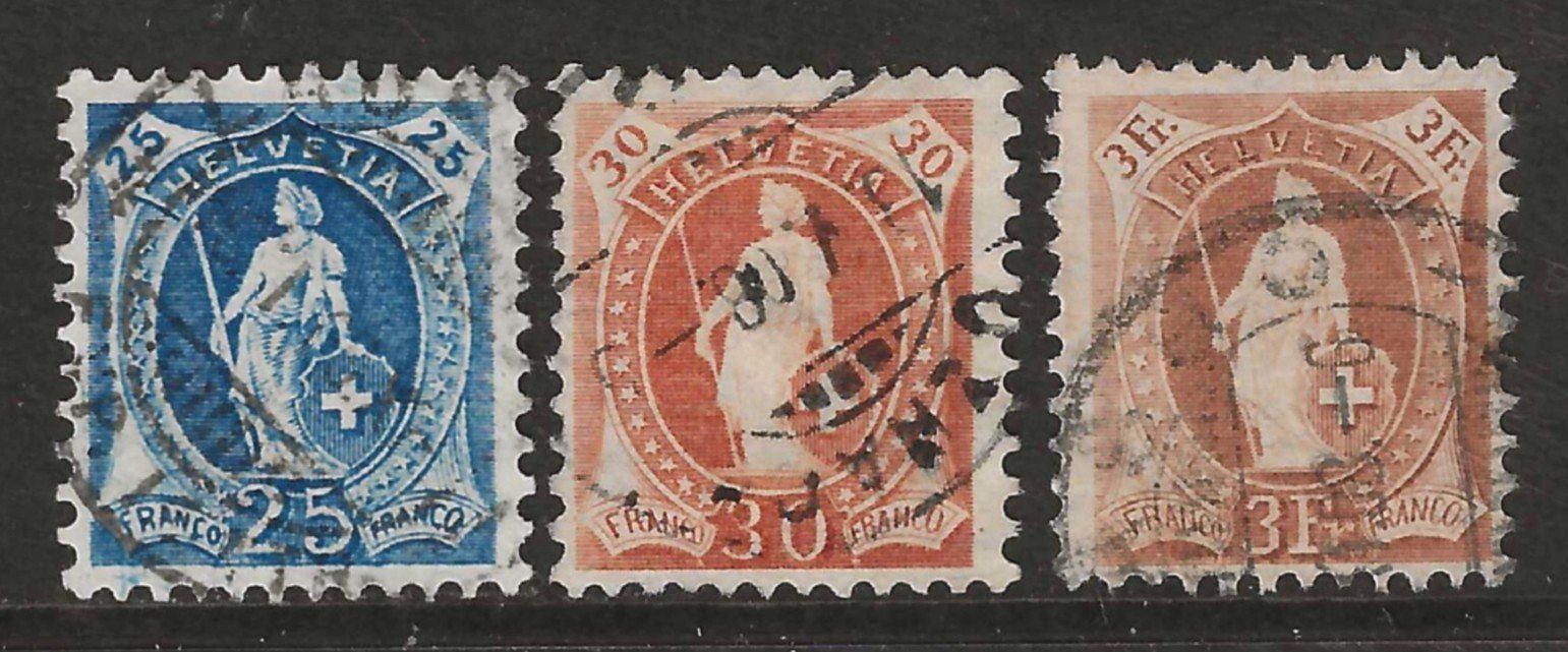 Tous les timbres: 1907/1908 : Nr. 95B, 96B + 100B : KP 805.-- – D'occasion à Gümligen par Geniusbuy