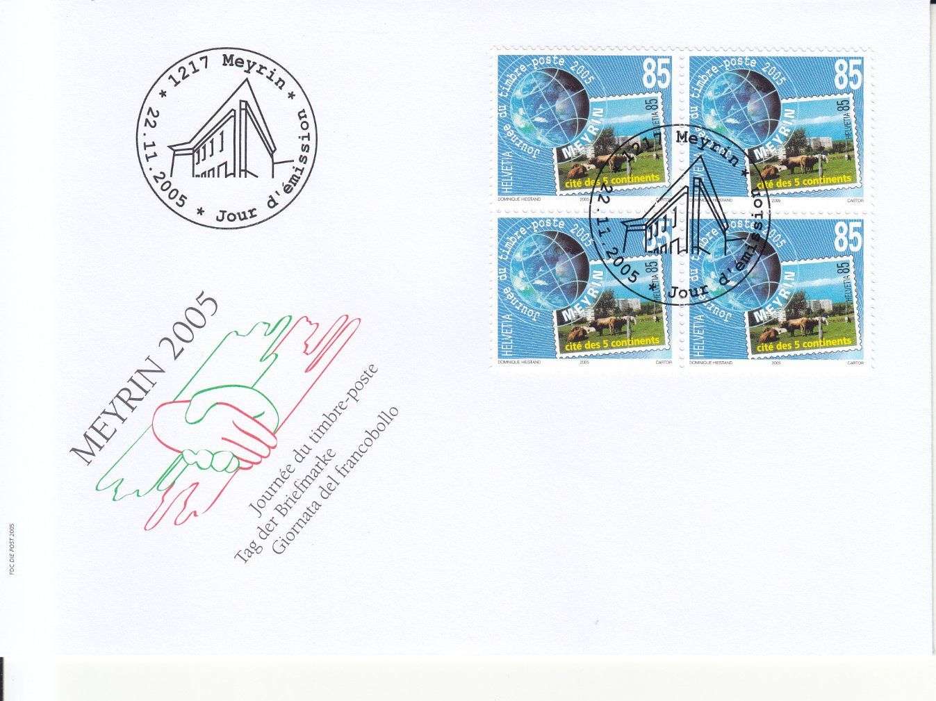 Tutti i francobolli: SBK 1182 im 4er-Block FDC – Usato da Bürglen TG venduto da StampGraf