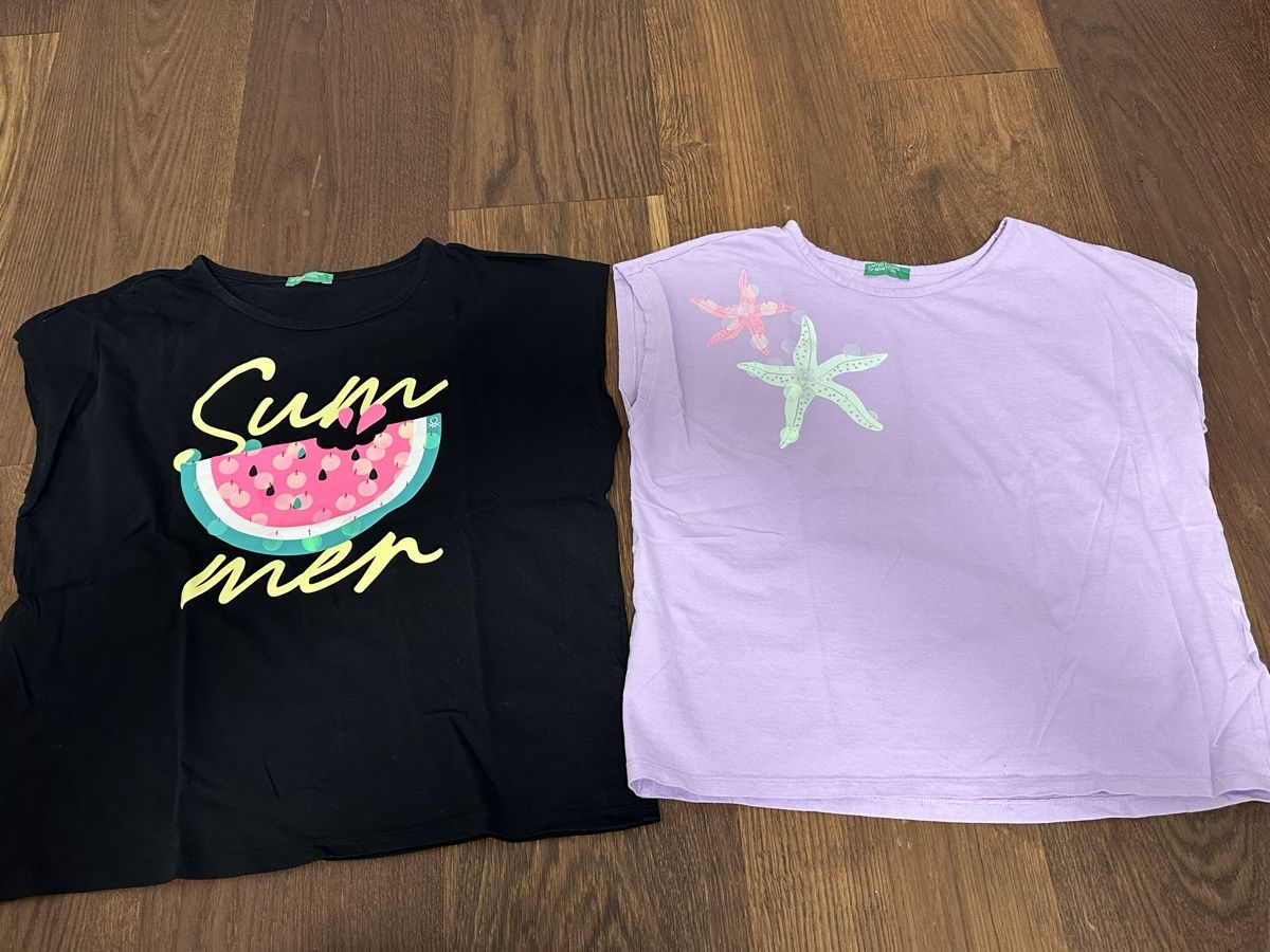 Benetton Camicette, T-shirt & Top: 2 T-Shirts Grösse 152/158 – Usato da Brunnen venduto da ann_6x55
