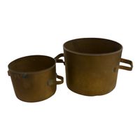 Vintage - 2 Töpfe für antiken Puppenherd - Boden 3,4 /2,5 cm