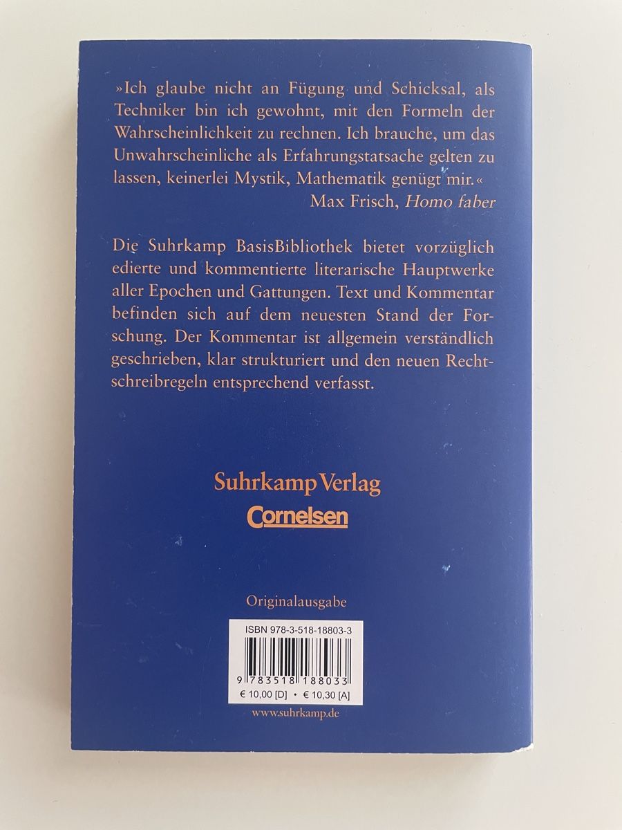 Libri: Homo faber - Max Frisch – Nuovo (secondo la descrizione) da Abtwil SG venduto da mikes201 1
