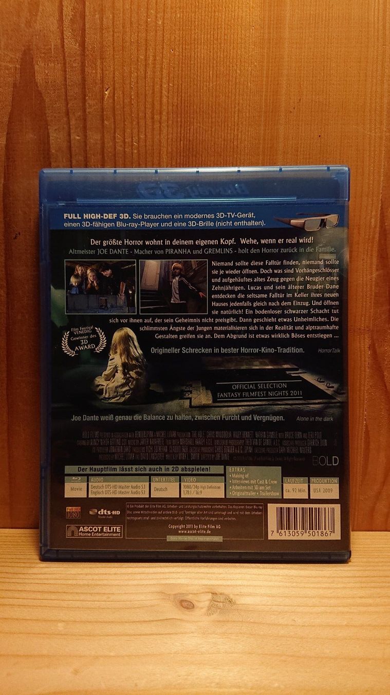 Alle DVDs: THE HOLE in 3D Blu-Ray – Gebraucht aus Wilderswil von Exebub 1