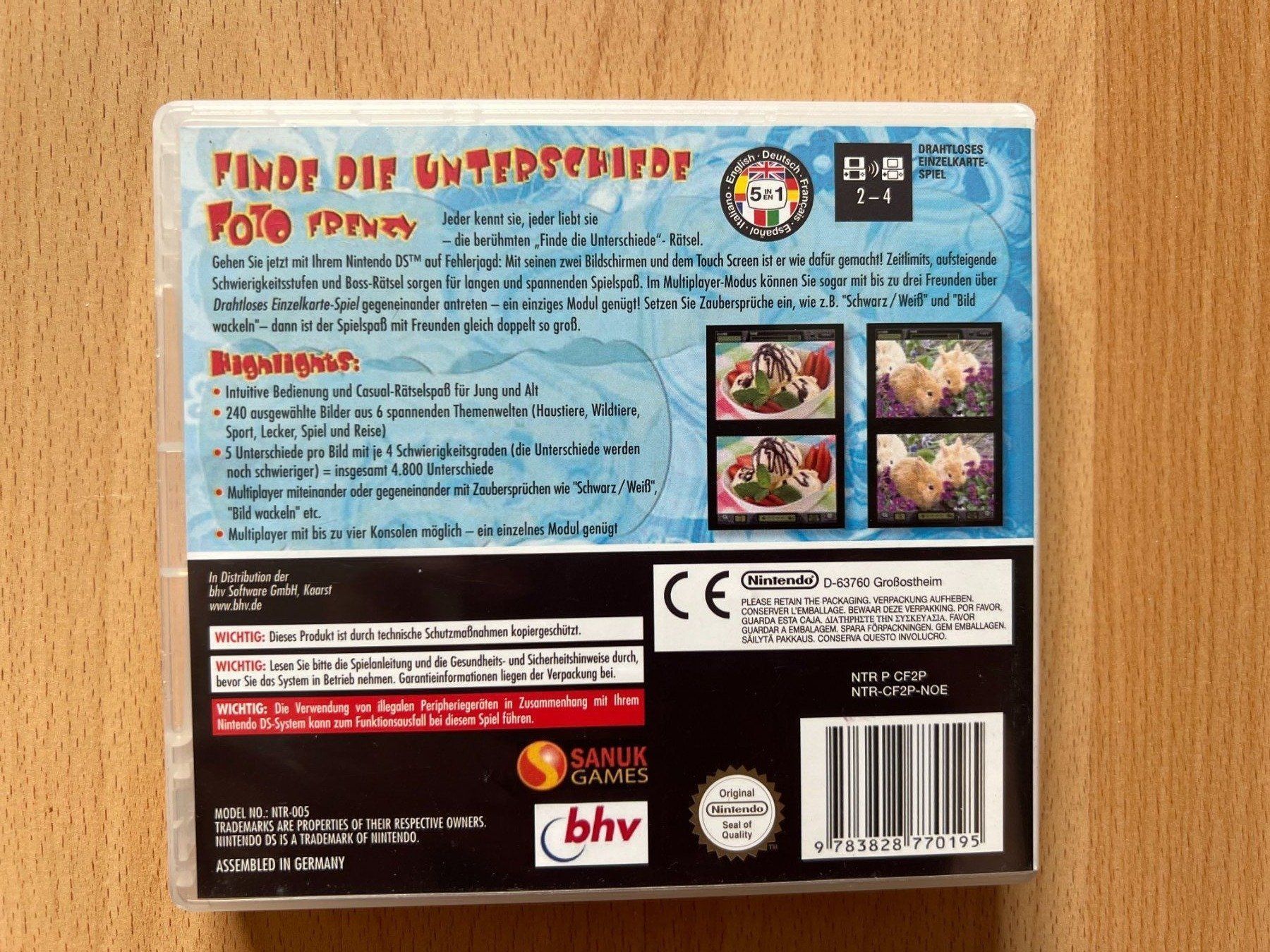Nintendo Giochi: Nintendo DS Unterschiede – Usato da Balzers venduto da Alannah 1