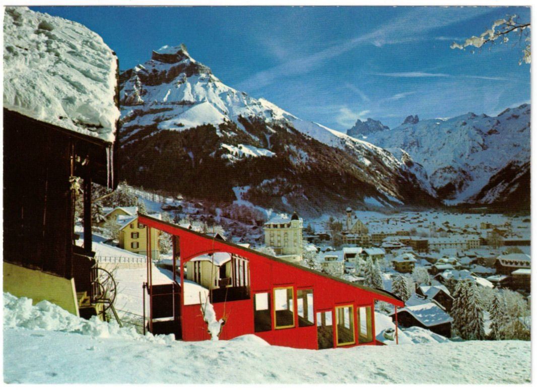 Cartoline postali: Engelberg - Standseilbahn Hotel Terrace – Usato da Binningen venduto da Mountainrider