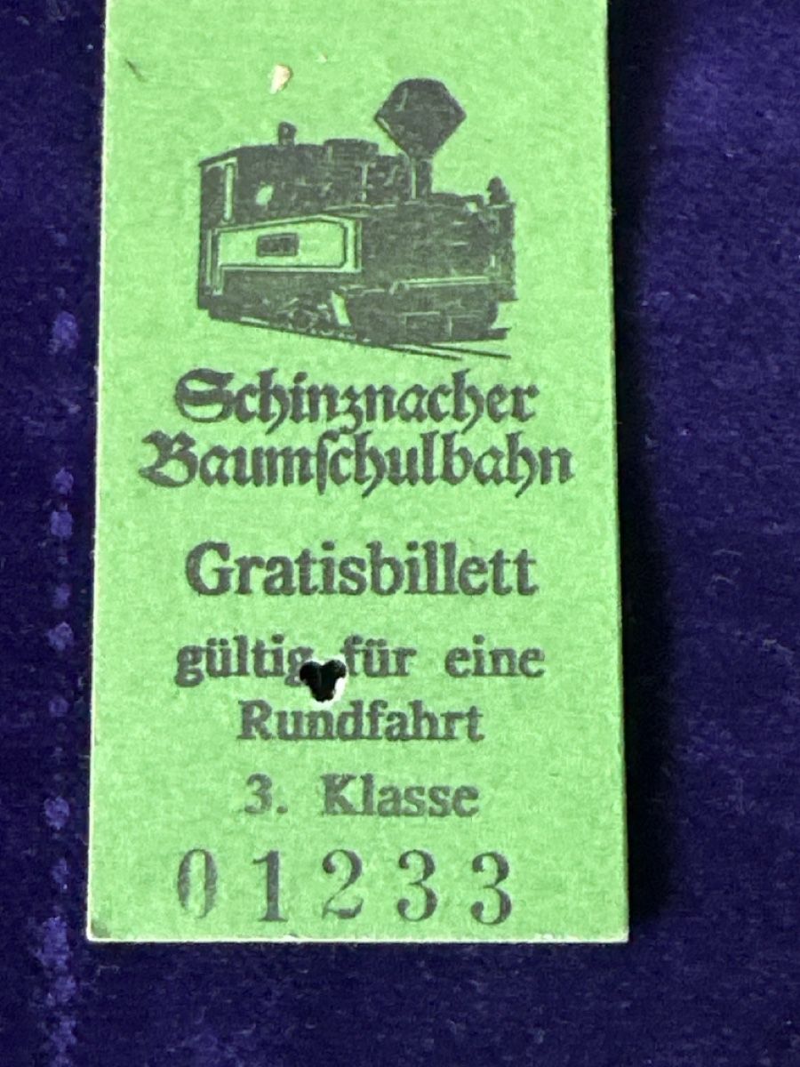 Tickets: Originale Schinznacher Baumschulbahn Billette, 11 Stk. – Gebraucht aus Zürich von Chaeffeler 1