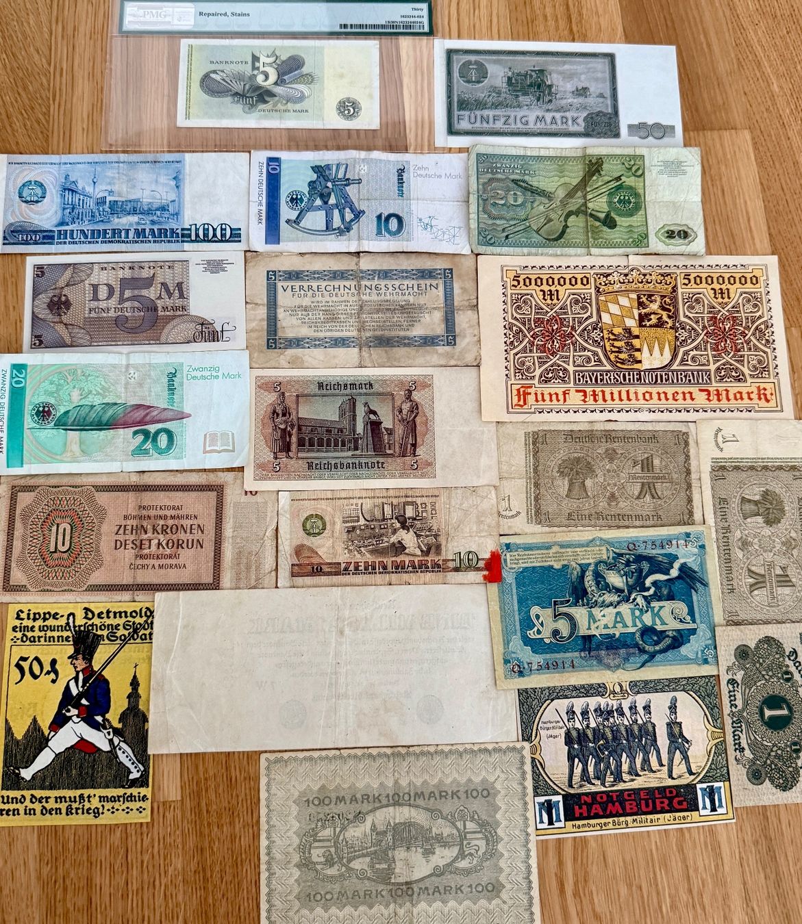 Banknoten: **Deutschmark Banknoten Konvolut ** – Gebraucht aus Langrickenbach von MeUs74 4