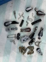 Segelboot Beschläge, Rollen und Klemmen Konvolut