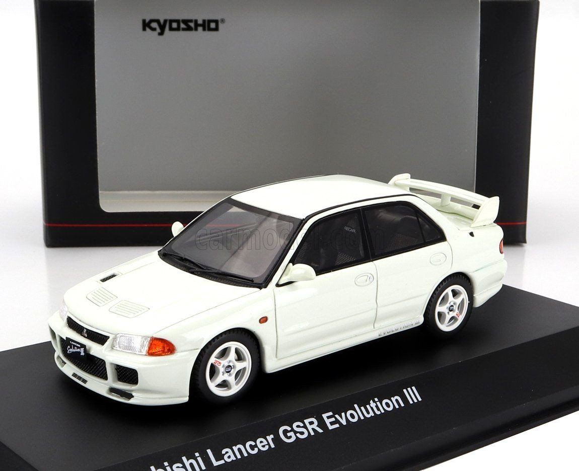 Mitsubishi Modellautos: LANCER EVOLUTION III 1995 weiss 1/43 Kyosho NEU – Neu und originalverpackt aus Oberrüti von tomluethi