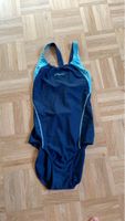 Speedo Badeanzug, dunkelblau/hellblau, Grösse 42