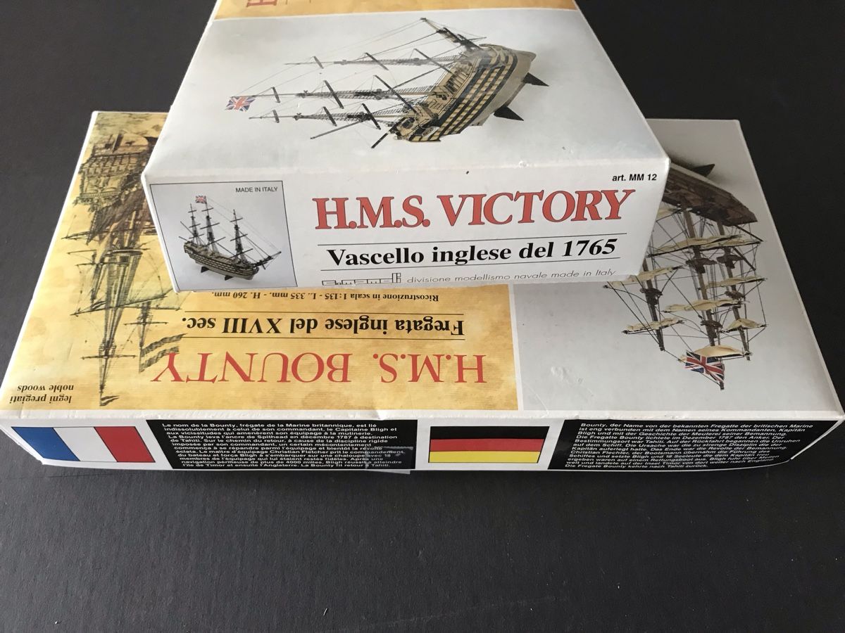 Kit di modellismo & Modellini statici: Maquettes de navires HMS Victory et Bounty – Usato da Penthaz venduto da Petrus45 6