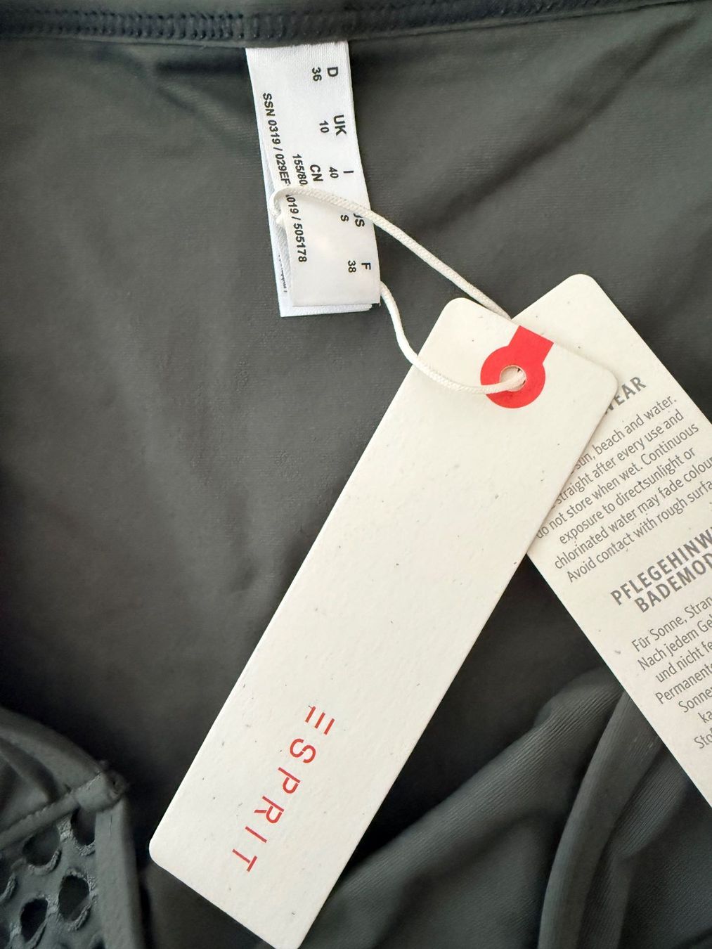 Esprit Costumi da bagno & Bikini: ESPRIT, Bikini-Slip, Grösse 36, Farbe Olivgrün – Nuovo e nell'imballaggio originale da Rudolfstetten venduto da gst_g7xl 2