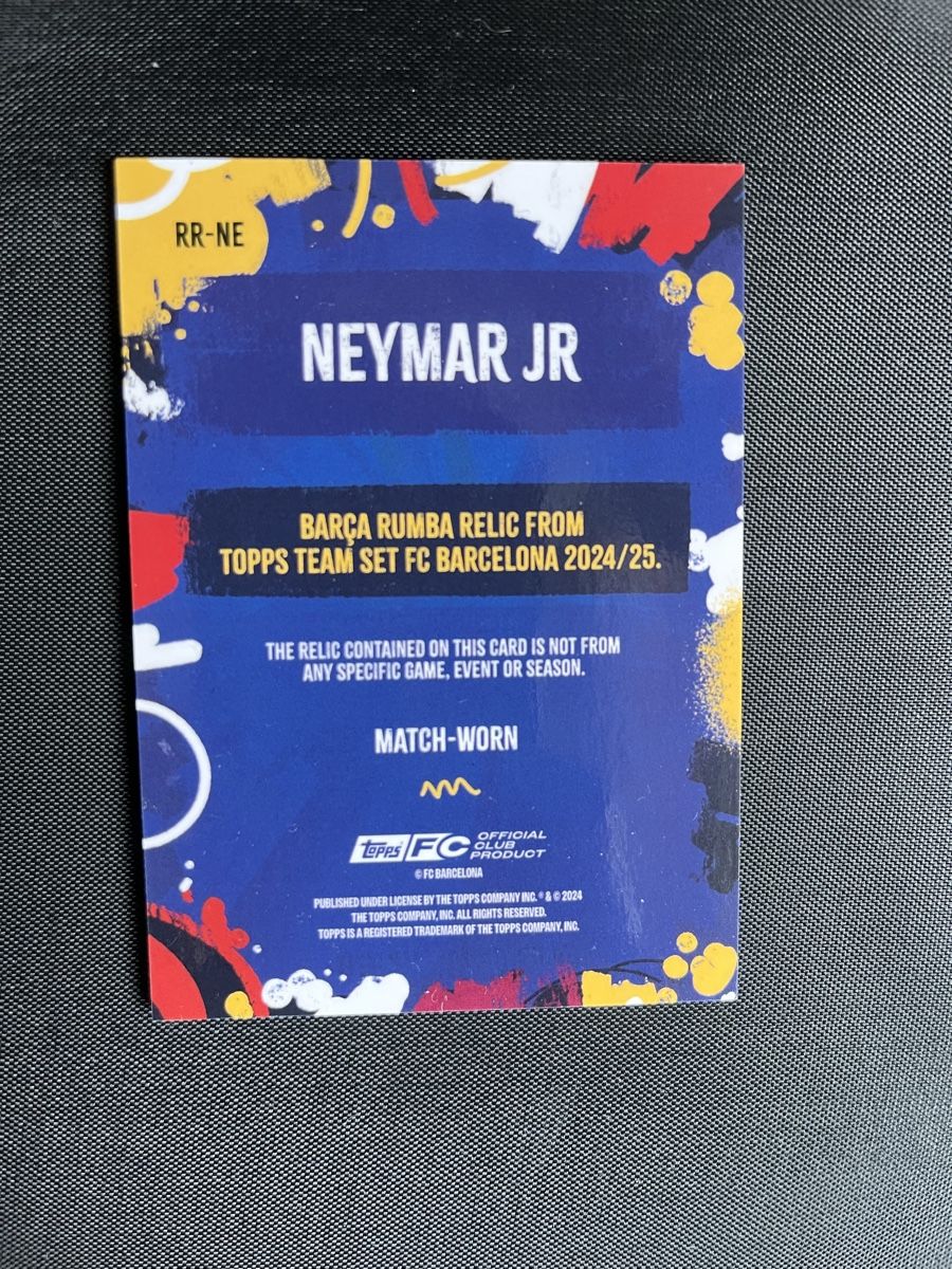Topps Carte collezionabili: Neymar Match Worn Relic 5/5 Fc Barcelona – Usato da Aarau venduto da ben_y9x8 1