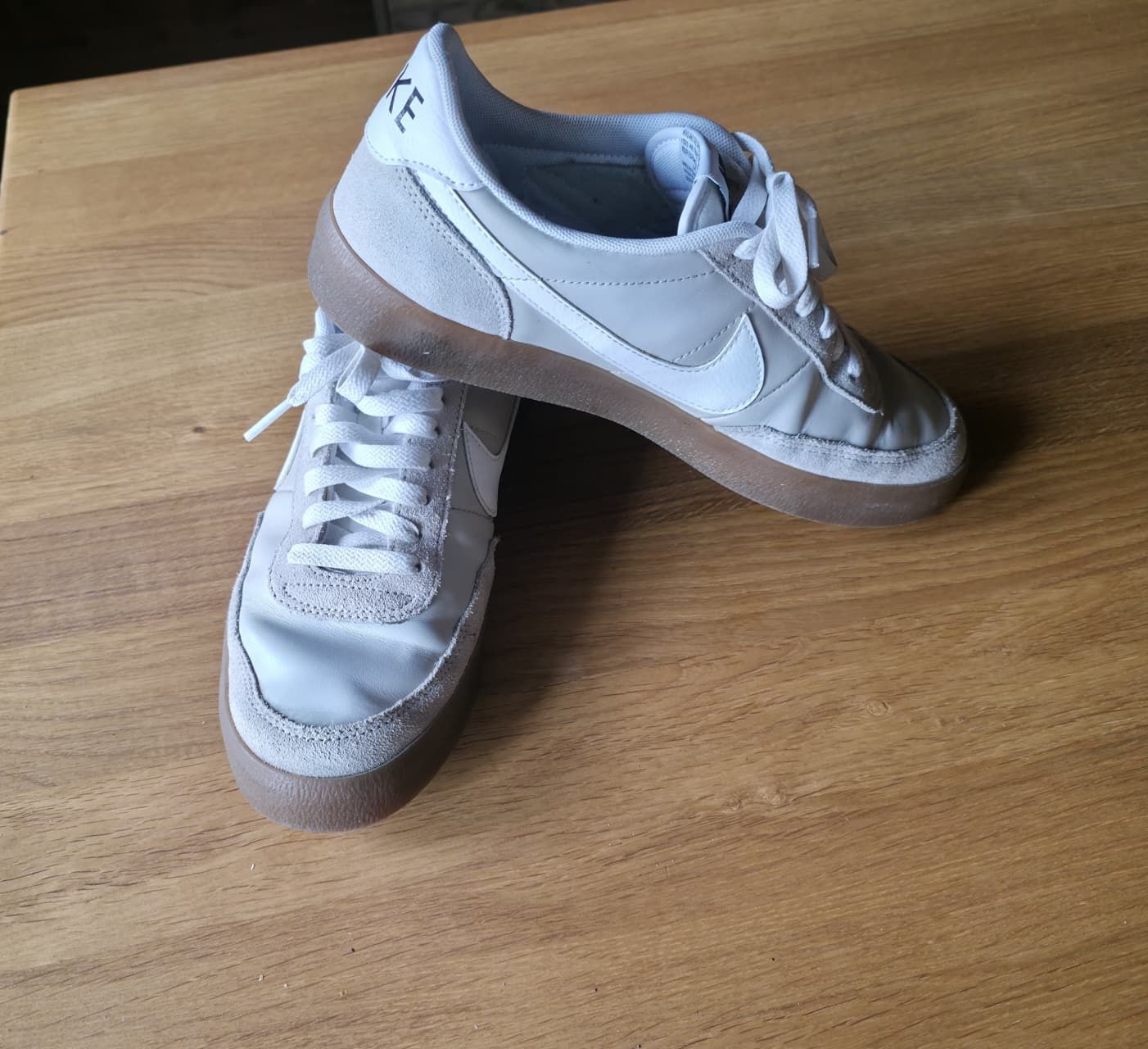 Nike Herrenschuhe: Nike Sneaker Grösse 42.5 Leder Beige – Gebraucht aus Matten b. Interl von lger 6