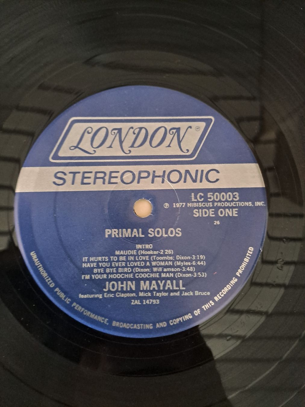 Dischi in vinile: LP  JOHN MAYALL  "Primal Solos"  LONDON – Usato da Uetendorf venduto da Essiggurken 2