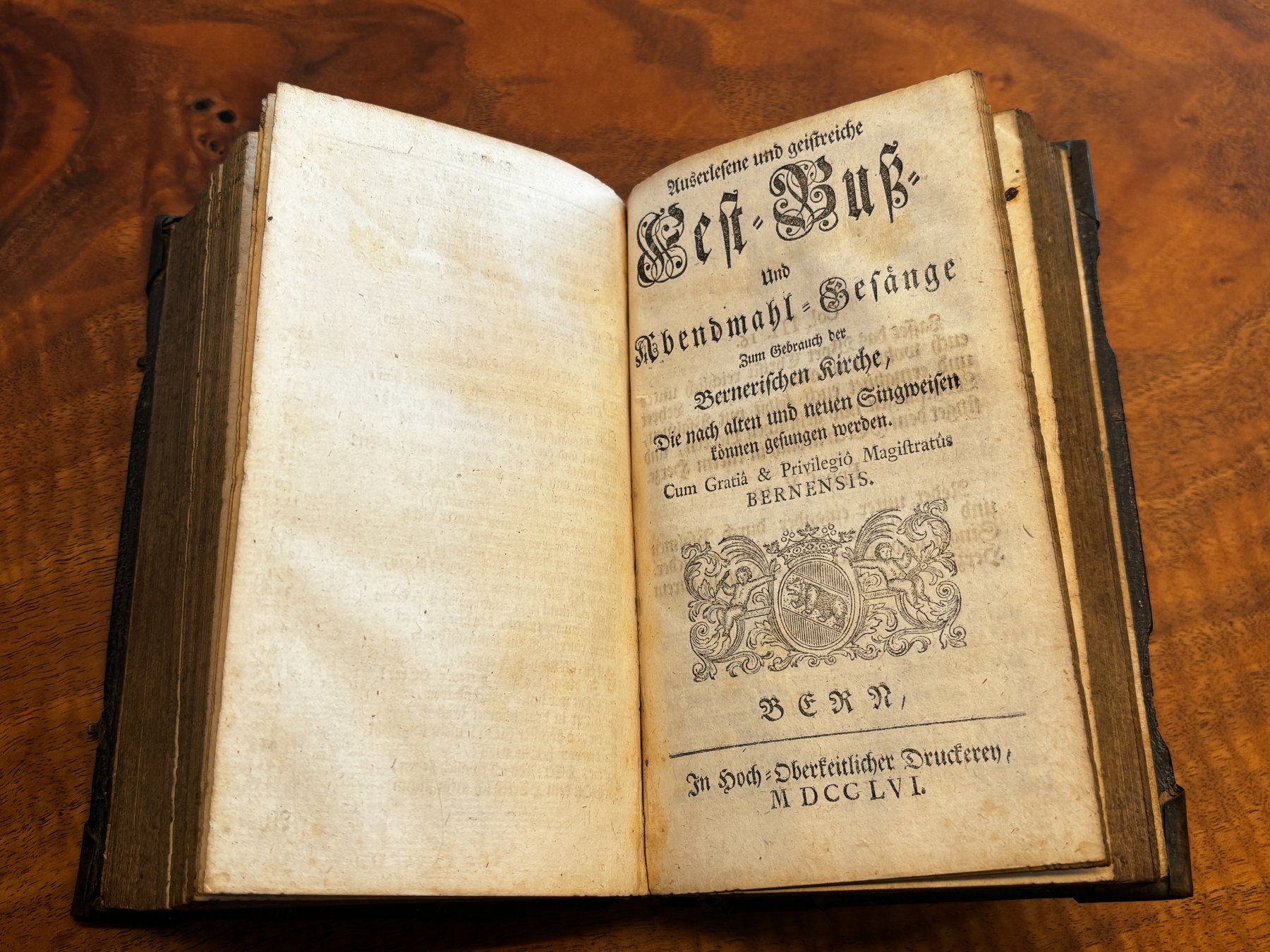 Libri: antikes Kirchen-Gesangs-Buch Bern 1756 – Usato da Triesen venduto da Anatas 7