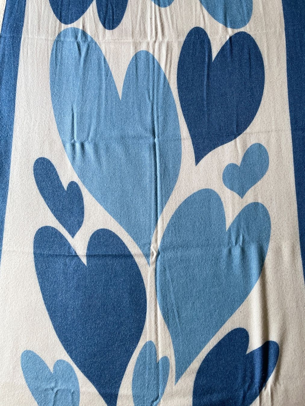Foulard & Sciarpe: Wunderschöner Schal mit Herzen - blau/weiss – Nuovo (secondo la descrizione) da Birsfelden venduto da Nic21 2