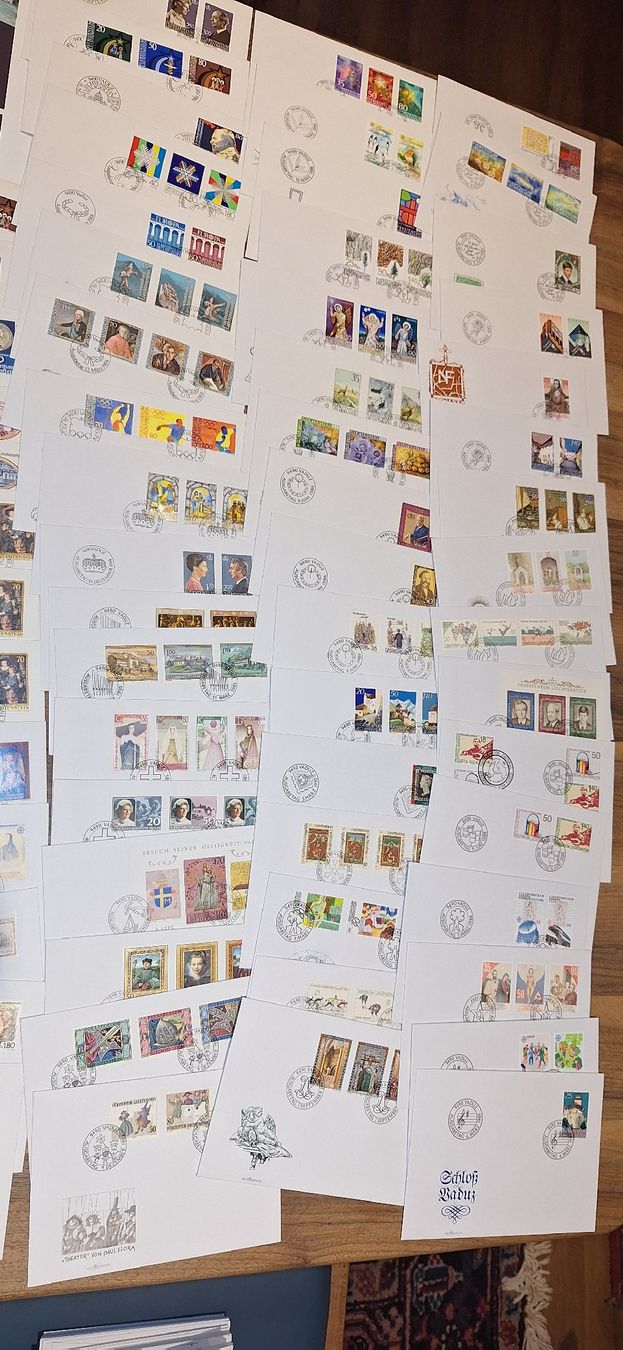 Alle Briefmarken: Liechtenstein FDC / Briefe / Karten 500Stk. Lot 5 – Gebraucht aus Balgach von SIMEON27 4