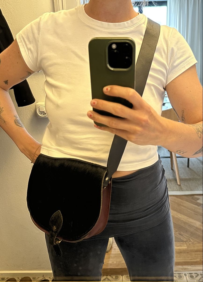 Borse: Ledertasche mit Felldeckel – Usato da Zürich venduto da NicolaLauraJoy