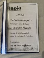 Bedienungsanleitung/ Ersatzteilliste Rapid Treibachsanhänger