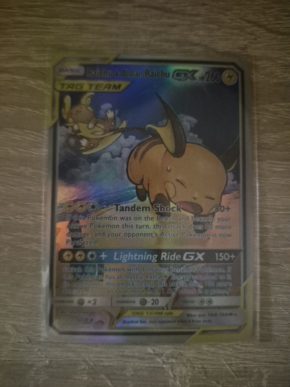 Pokémon Carte collezionabili: Raichu & Alolan Raichu GX – Nuovo (secondo la descrizione) da Vufflens-la-Ville venduto da dan_8c7f
