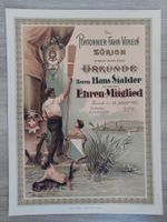 Orig. Lithographie Plakat Pontonnier-Fahr-Verein Zürich