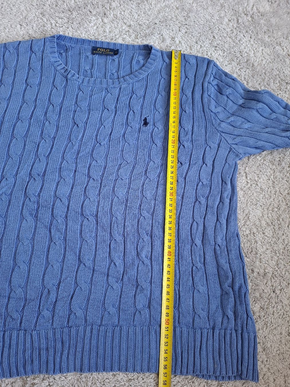 Ralph Lauren Maglioni & Felpe: Pull Ralph Lauren bleu maille torsadée taille L  – Usato da Renens VD venduto da ser_j2fn 3