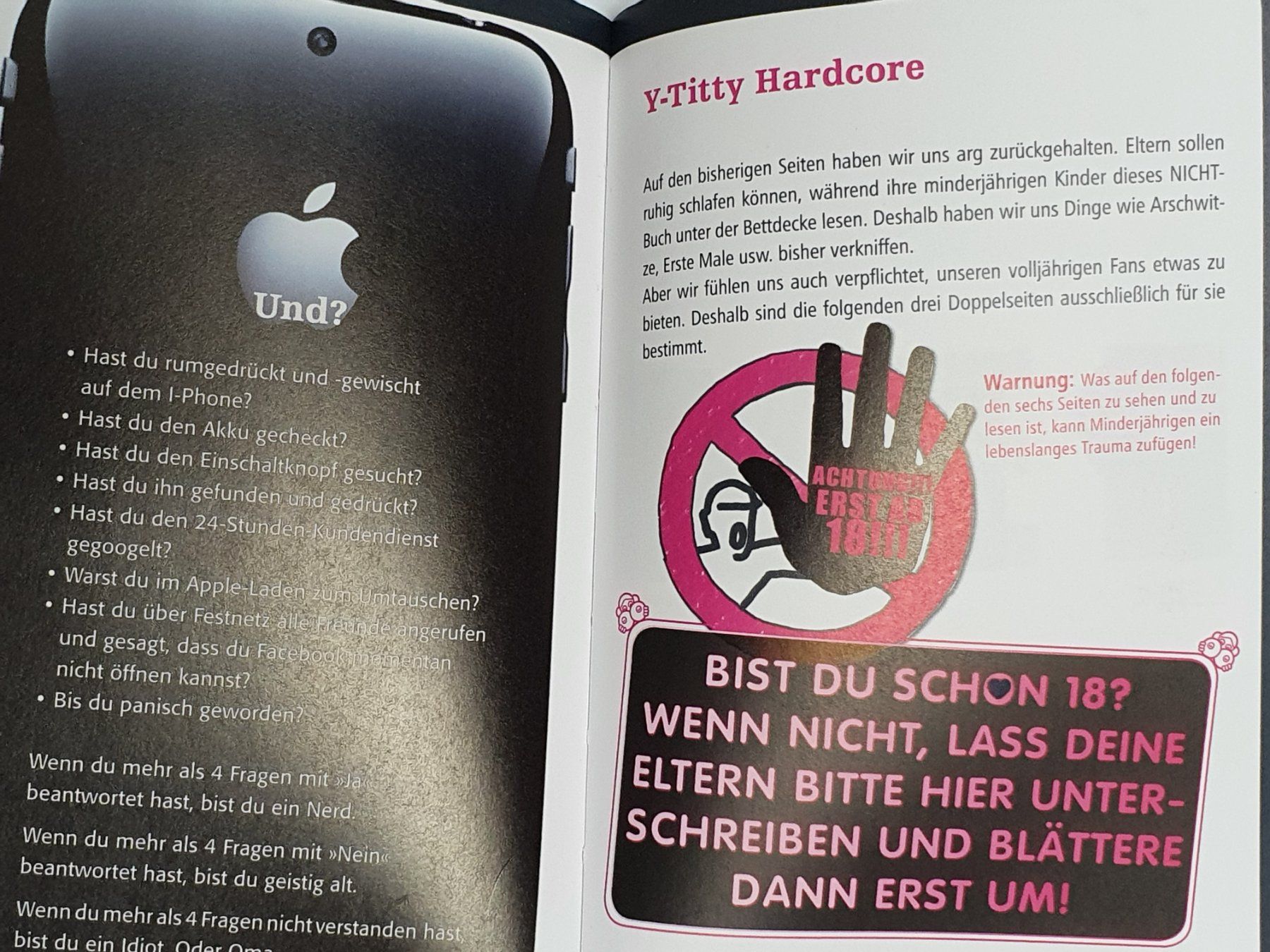 Libri: NICHT-Buch von Y-Titty / #WT18 – Usato da Oberdorf BL venduto da BaldenEagle 1