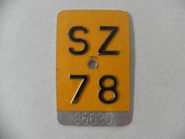 Mofa Töffli Motorrad Puch Nummer SZ 78 Schwyz 1978 Geschenk