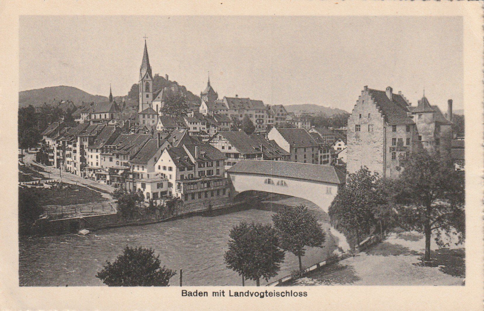 Ansichtskarten: Baden Landvogt-Schloss – Gebraucht aus Rorschacherberg von fratovi2