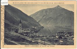 Lago di Lugano - Bissone mot Monte San Giorgio