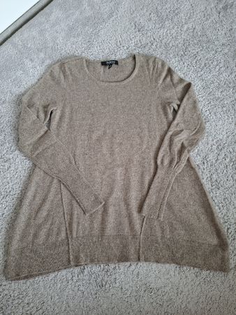 Pull en cachemire Saks Fifth Avenue beige taille M
