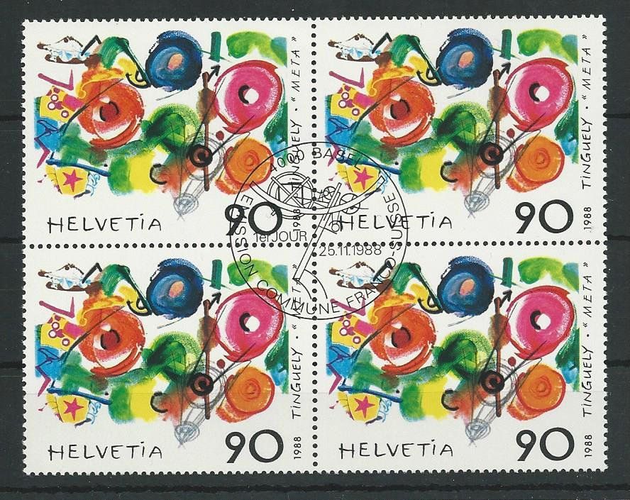 Tutti i francobolli: 1988 Nr. 769 Tinguely ET – Usato da Basel venduto da Melphi
