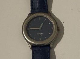 Boccia Damen Armbanduhr Titanium dunkelblau wasserfest