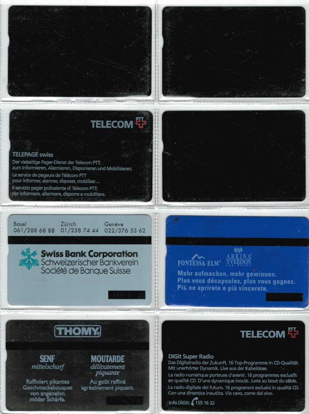 Cartes de téléphone: 8 Taxcards – D'occasion à Zürich par Tolima194 1