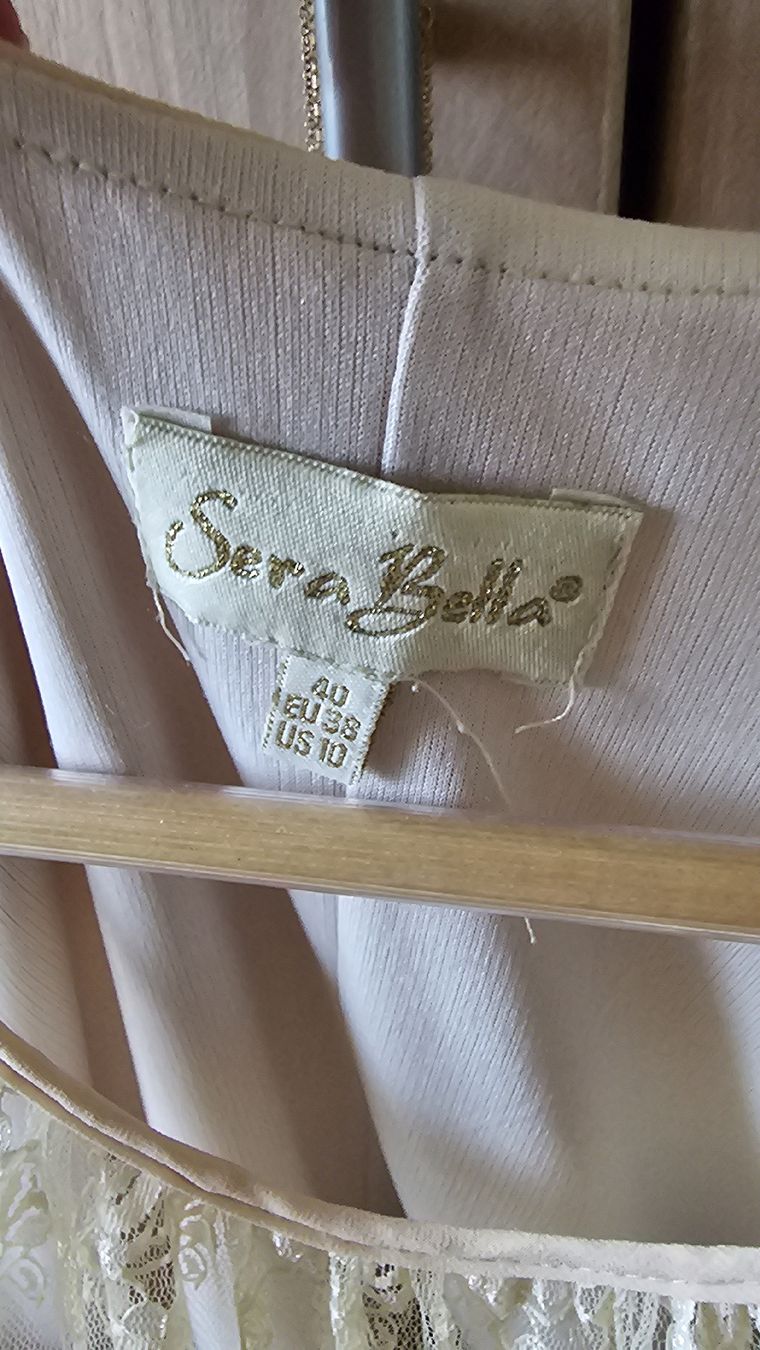 Vestiti: Kleid Sera Bella Spitze Chiffon cremefarben Grösse 40 – Usato da Suberg venduto da nat_qvg5 2