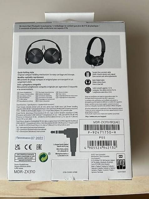 Sony Cuffie: Kopfhörer Sony MDR-ZX310 – Usato da Niederuzwil venduto da Sonne026 1