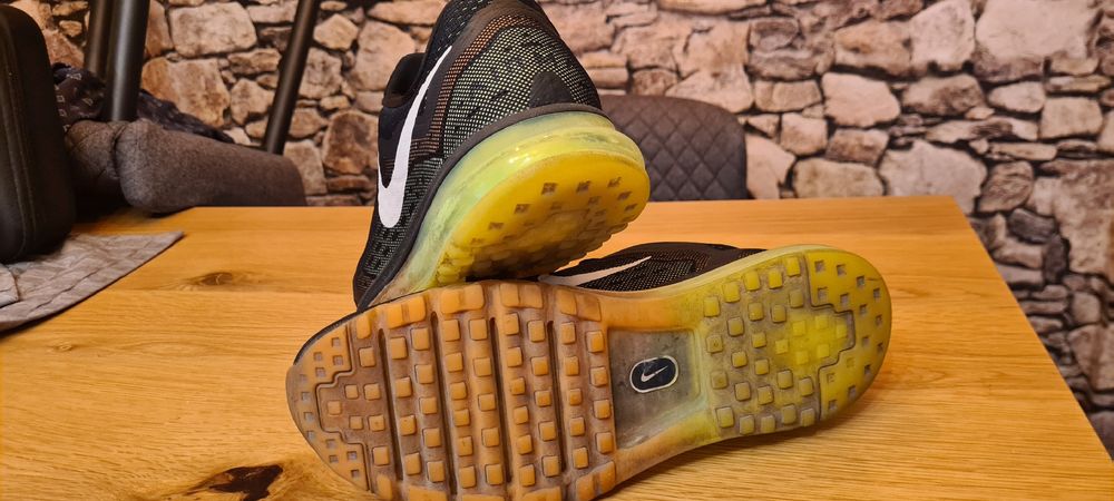 Nike Air Max 2016, Herren Laufschuhe, Grösse 44, Schwarz