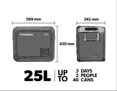 Dometic Frigoriferi & Refrigeratori: Kompressor Kühlbox / Glacière à compresseur DOMETIC CFX3 25L – Usato da Solothurn venduto da jmc_76cm 5