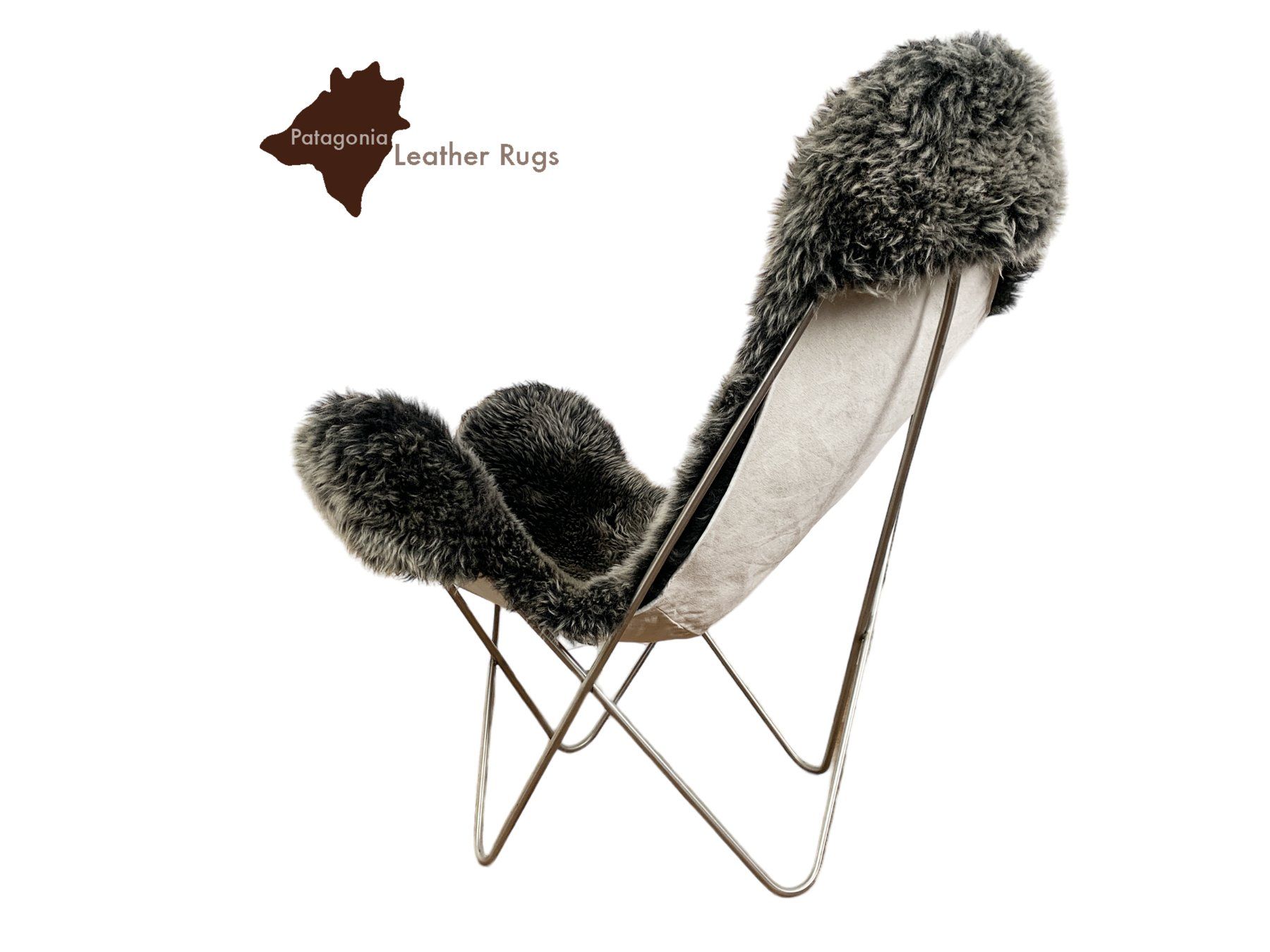 Poltrone: Lammfell Stuhl BKF Grey – Nuovo e nell'imballaggio originale da Arbedo venduto da patagonialeatherrugs 4
